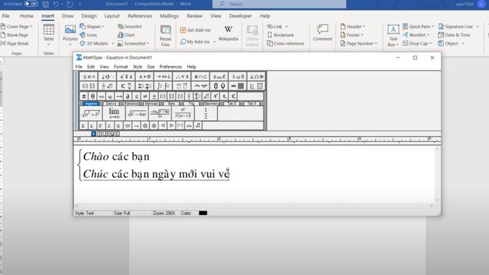 Kiểm tra cách hiển thị
