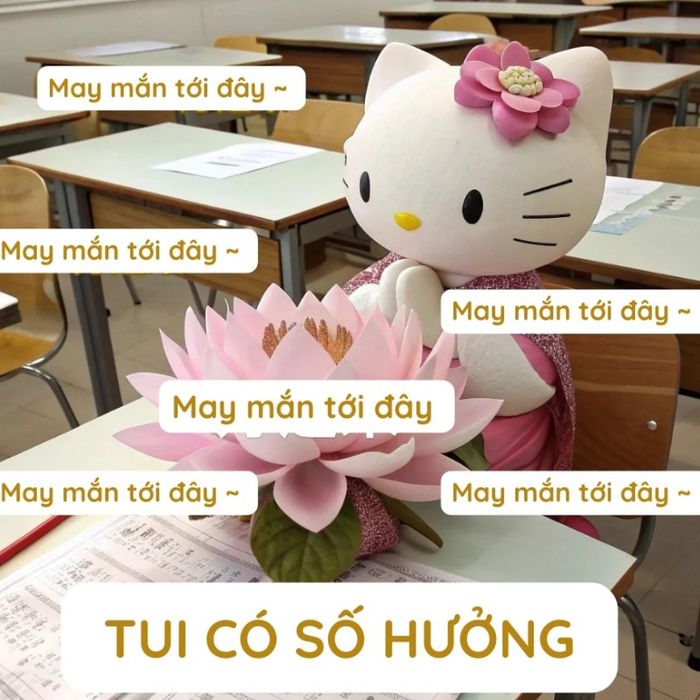 Những hình ảnh chế vui về yếu tố may rủi trong thi cử