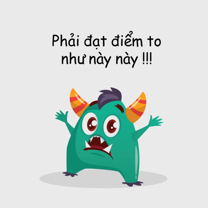 Meme chúc thi theo concept tối giản nhưng ấn tượng
