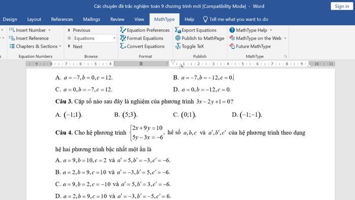 Kiểm tra kỹ các đoạn văn bản chứa công thức toán học