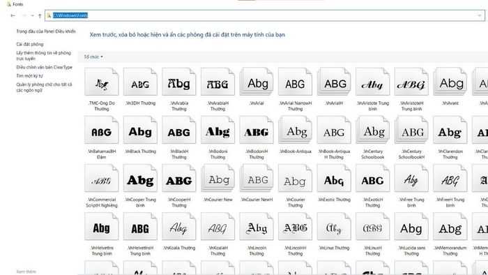 Đồng bộ font và cỡ chữ