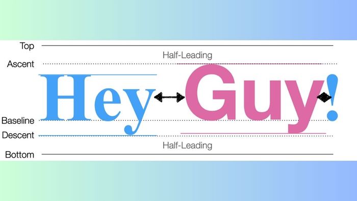 Chỉnh sửa vị trí hiển thị bằng Baseline