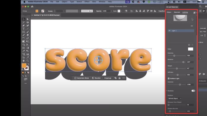 Hướng dẫn sử dụng hiệu ứng phồng 3D cho đối tượng 2D
