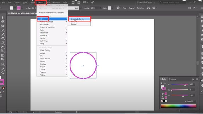Biến hóa chữ và logo thành phiên bản 3D chuyên nghiệp với Extrude & Bevel