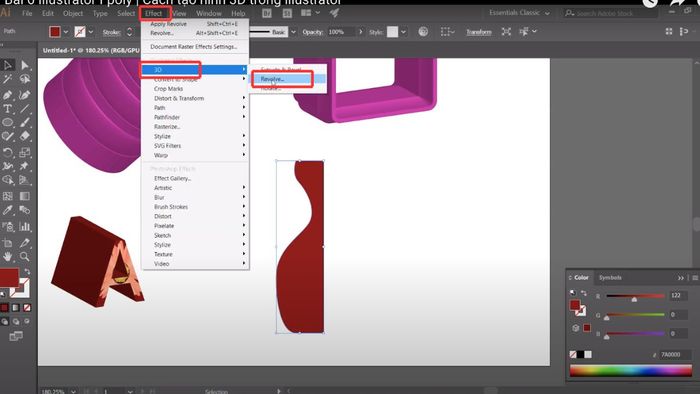 Thiết kế vật thể 3D cân xứng hoàn hảo với Revolve