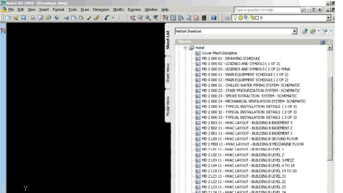 Chức năng chính của SheetSet trong CAD là quản lý tập hợp bản vẽ