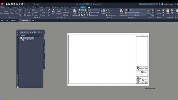 Hướng dẫn từng bước thiết lập sheetset trong AutoCAD