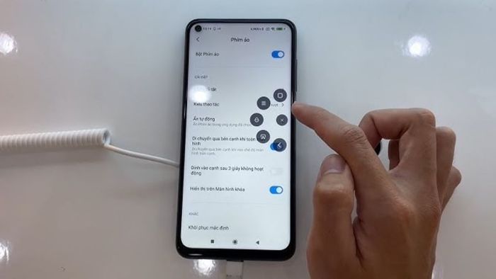 Hướng dẫn sử dụng phím ảo - bước 3