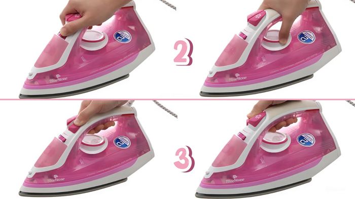 Hướng dẫn sử dụng bàn ủi hơi nước Bluestone ở chế độ ủi hơi nước - Bước 2