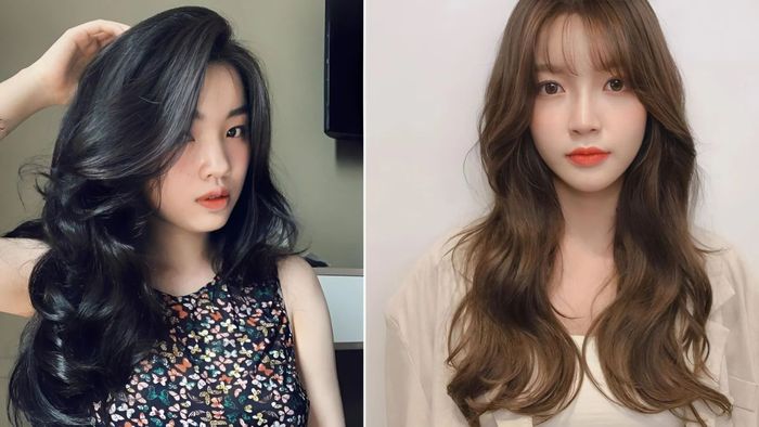 Tóc xoăn đuôi dành cho khuôn mặt tròn