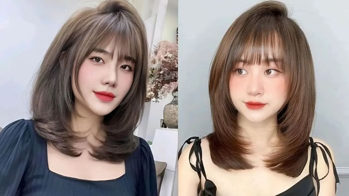 Tóc xoăn đuôi kiểu chữ C