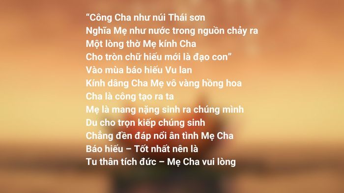 Những bài thơ báo hiếu cha mẹ mùa Vu Lan đầy xúc cảm và ý nghĩa - những tác phẩm thơ báo hiếu ấn tượng