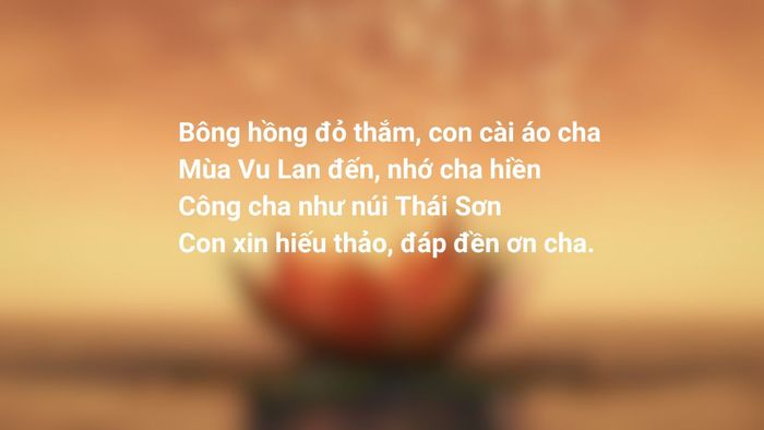 Bài thơ Vu Lan báo hiếu 2024 về cha đầy xúc cảm, chạm đến trái tim