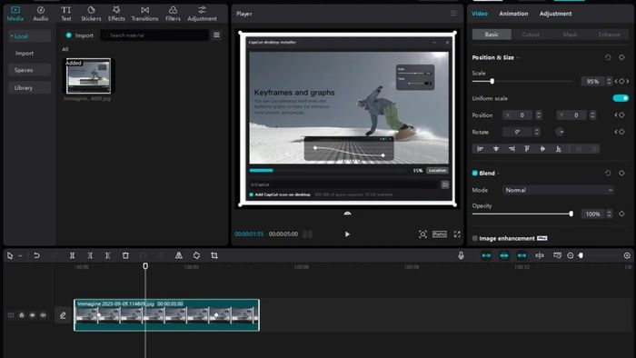 Tổng hợp 6 kiểu Keyframe thiết yếu trong CapCut PC (Phần 5)
