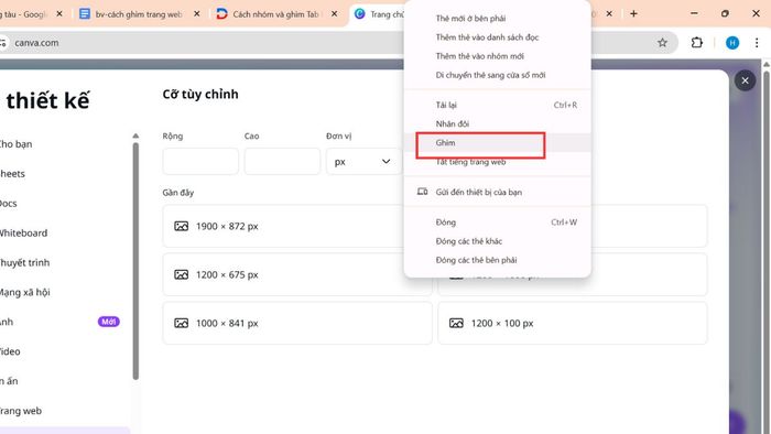 Hướng dẫn chi tiết 2 phương pháp ghim website trên Chrome