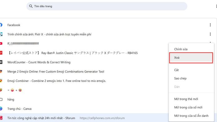 Hướng dẫn tháo ghim website khỏi Chrome phần cuối