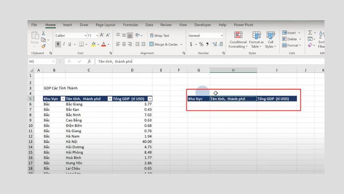 Kỹ thuật tạo thanh tìm kiếm trong Excel bằng tính năng Lọc - Phiên bản 7
