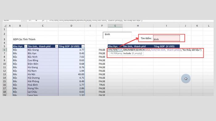 Hướng dẫn tạo bộ lọc tìm kiếm trong Excel - Phần 8