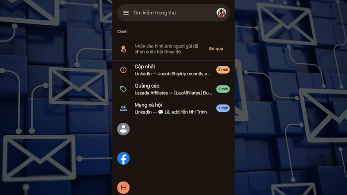 Cách xóa email Gmail bằng điện thoại phần 1