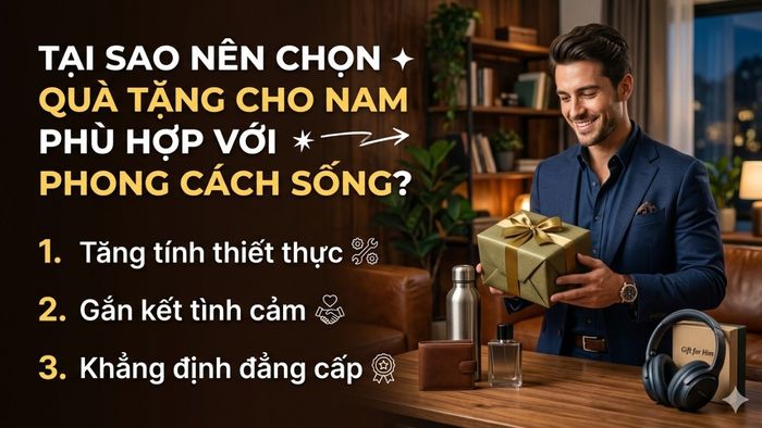 Tại sao việc lựa chọn quà tặng cho nam phải phù hợp với phong cách sống của họ?
