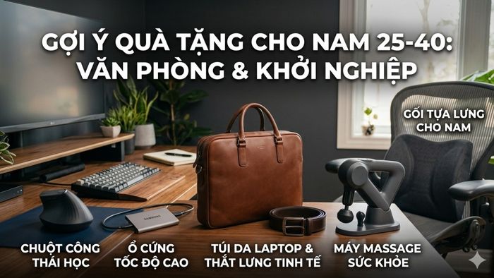 Quà tặng cho nam từ 25-40 tuổi - dân văn phòng và khởi nghiệp