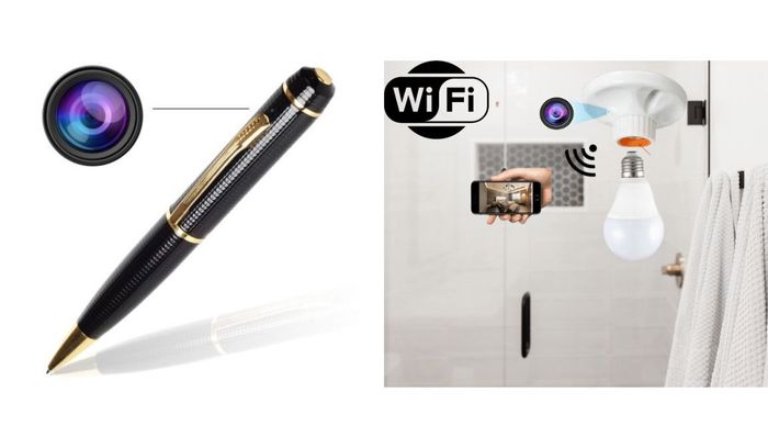 Bóng đèn, bút cũng là những thiết bị có thể có các cảm biến nhỏ để ghi hình trái phép