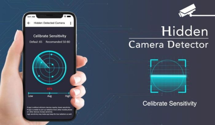 Ứng dụng truy tìm camera giấu kín ngày càng được sử dụng rộng rãi.