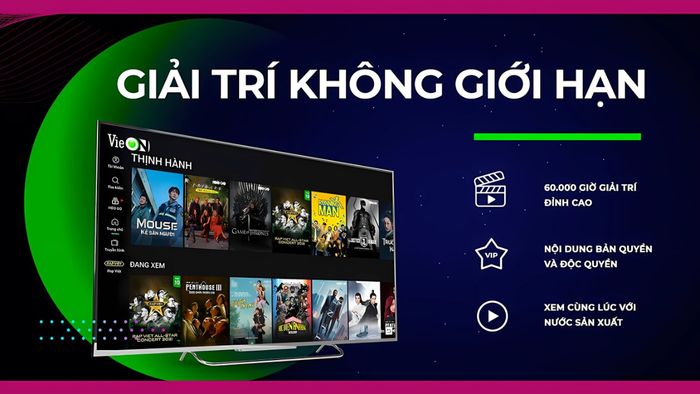 Gói VIP VieON mang lại những gì?