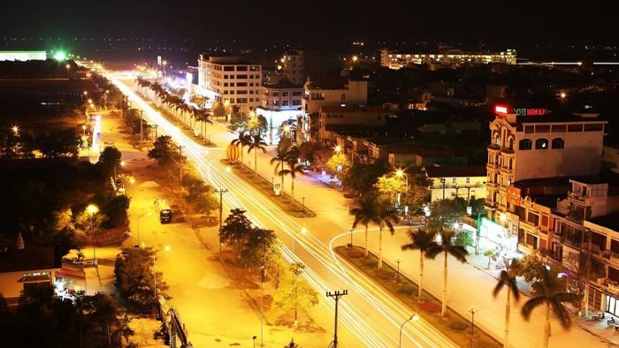 Vẻ đẹp Bắc Giang khi lên đèn, ánh sáng lung linh phủ khắp thành phố.