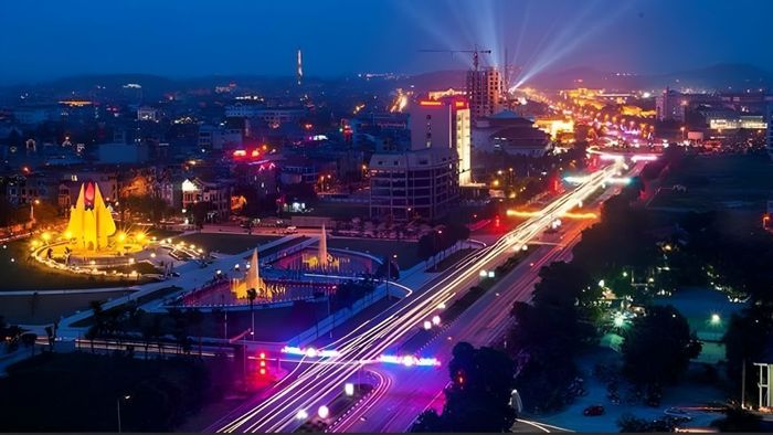 Bắc Ninh về đêm với vẻ đẹp tuyệt vời, lấp lánh