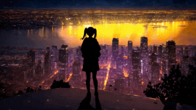 Ảnh động Anime với phong cảnh đẹp mắt
