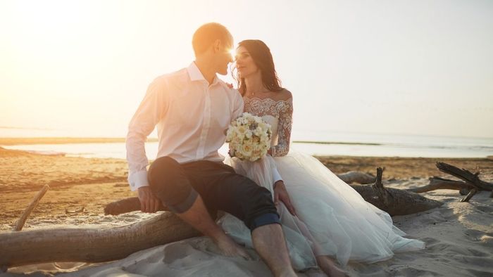 Ảnh cưới bên biển xanh