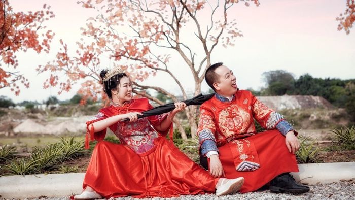 Chụp ảnh cưới theo kiểu Trung Quốc