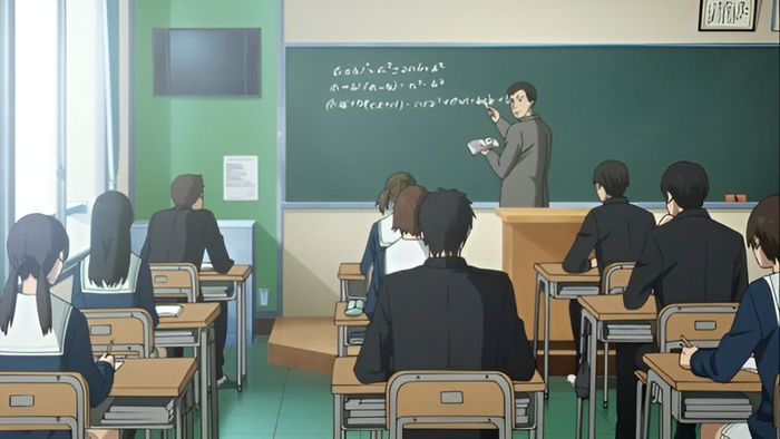 Hình ảnh lớp học Anime sống động và tươi sáng