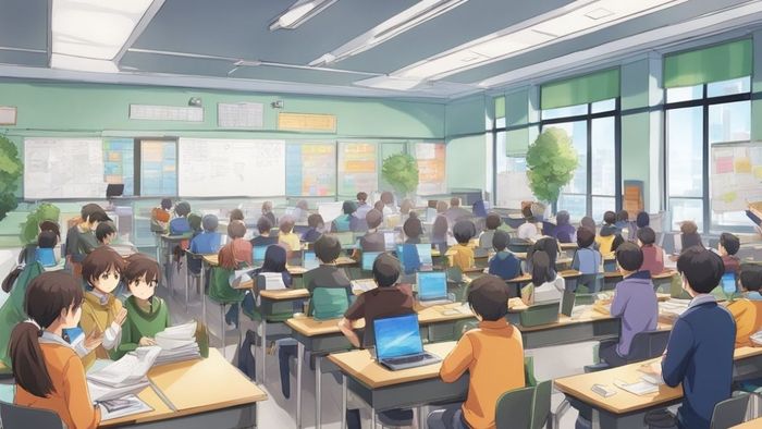 Ảnh lớp học Anime đẹp và đầy sức sống