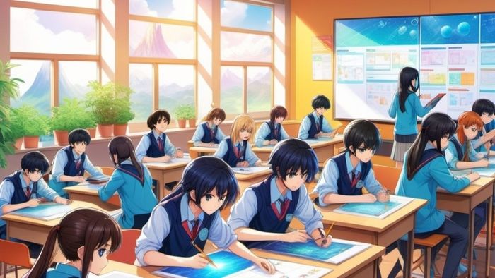 Hình ảnh lớp học Anime tuyệt vời và đầy sáng tạo