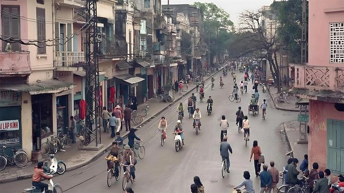 Ảnh Phố cổ Hà Nội xưa mang đậm vẻ hoài niệm