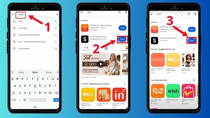 Cách tải ứng dụng SHEIN trên điện thoại Android