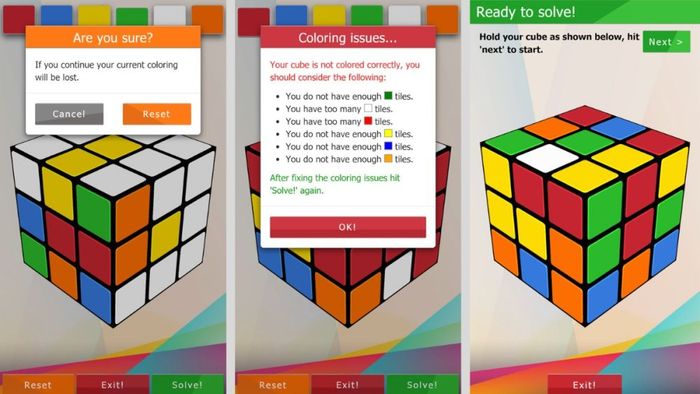 ứng dụng giải Rubik 3x3