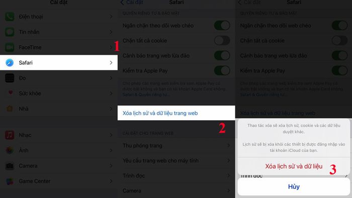Cách xóa bộ nhớ đệm trên điện thoại iPhone