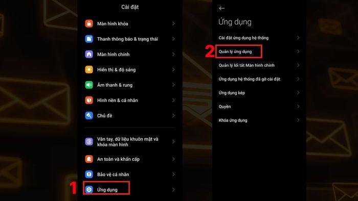 Hướng dẫn xóa bộ nhớ đệm để khắc phục tình trạng màn hình điện thoại chuyển sang trắng đen - bước 1