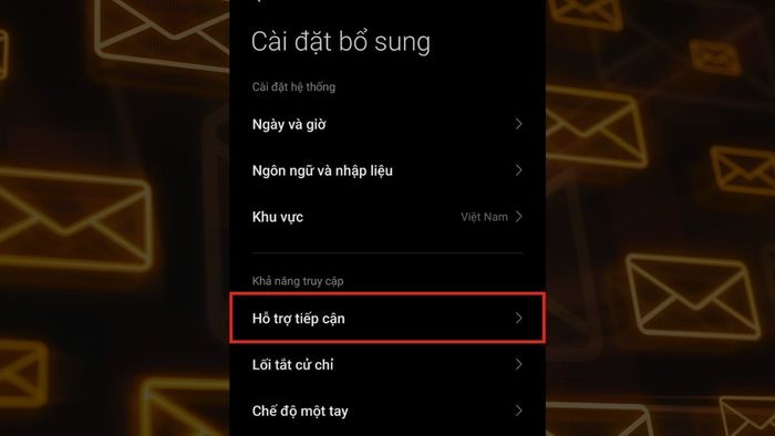 Hướng dẫn tắt chế độ xám để khắc phục lỗi màn hình điện thoại chuyển sang màu trắng đen - Bước 1