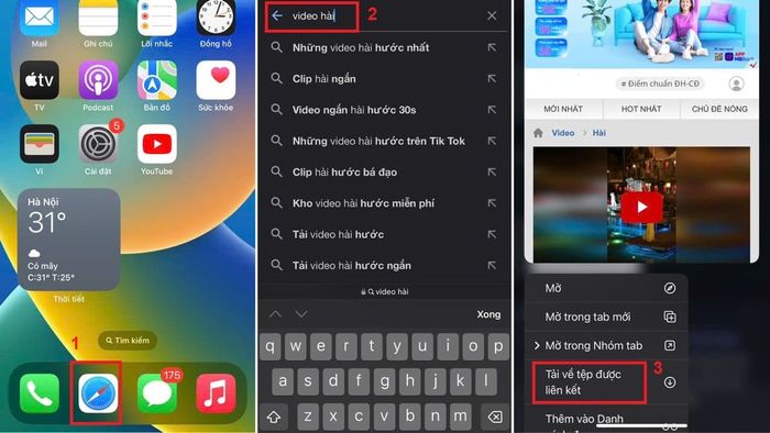 Cách tải video từ Safari về iPhone