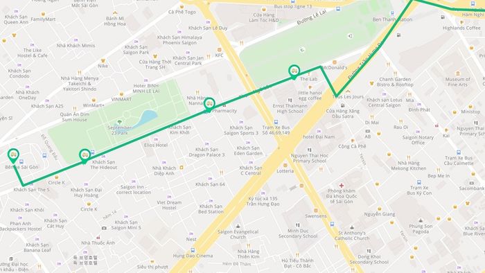 Bản đồ các tuyến xe buýt TP Hồ Chí Minh mới nhất