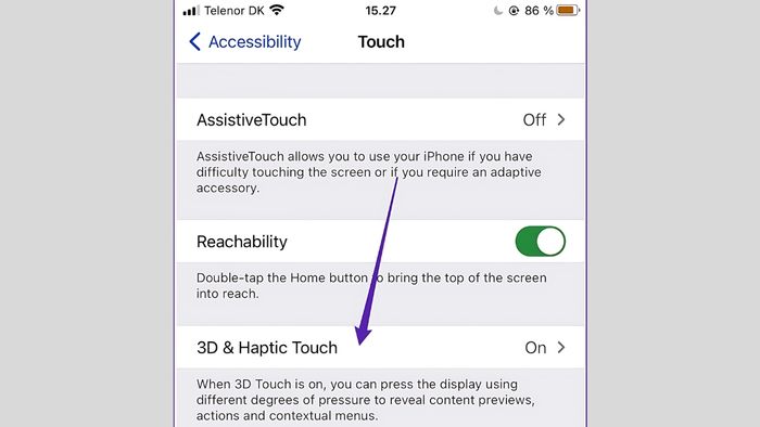 Hướng dẫn nâng cao độ nhạy cảm ứng cho iPhone XS Max và các phiên bản cũ - Bước 2