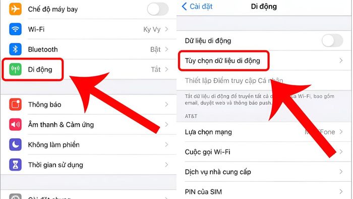Hướng dẫn đơn giản để bật 4G trên iPhone, bước 1