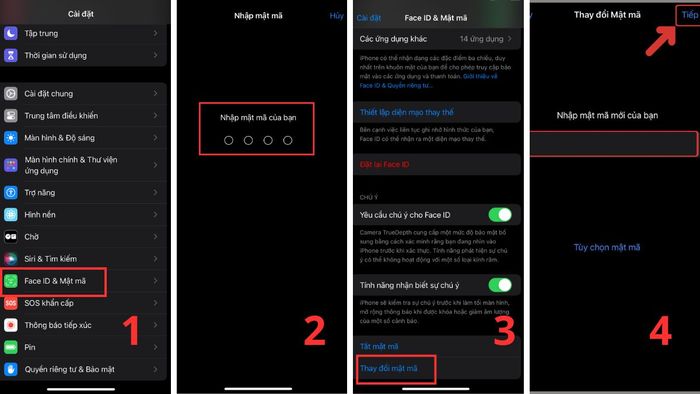 Làm thế nào để thay đổi mật khẩu iPhone?