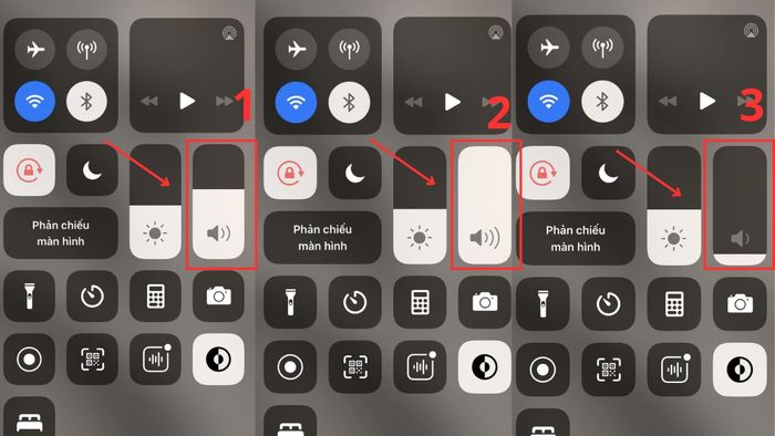 Phương pháp điều chỉnh âm lượng cuộc gọi đến trên iPhone qua Trung tâm điều khiển
