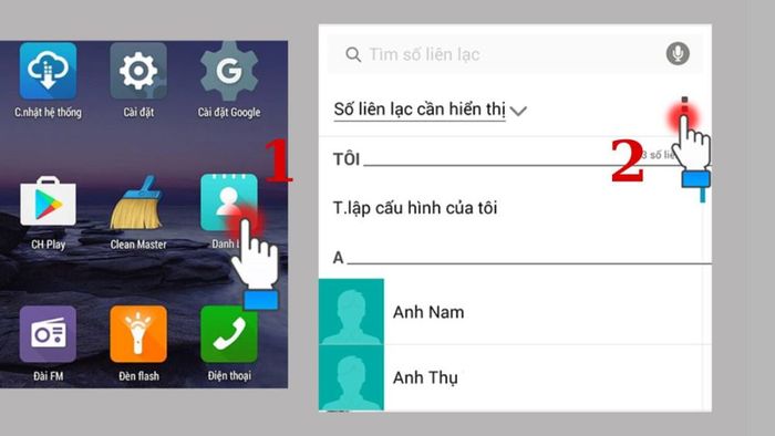 cách chuyển danh bạ từ Android sang iPhone qua Gmail: Bước 1