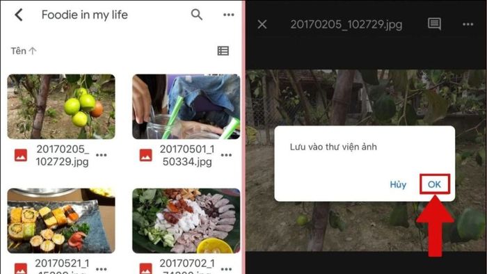 Chuyển hình từ Android sang iPhone với Google Drive - Bước 3